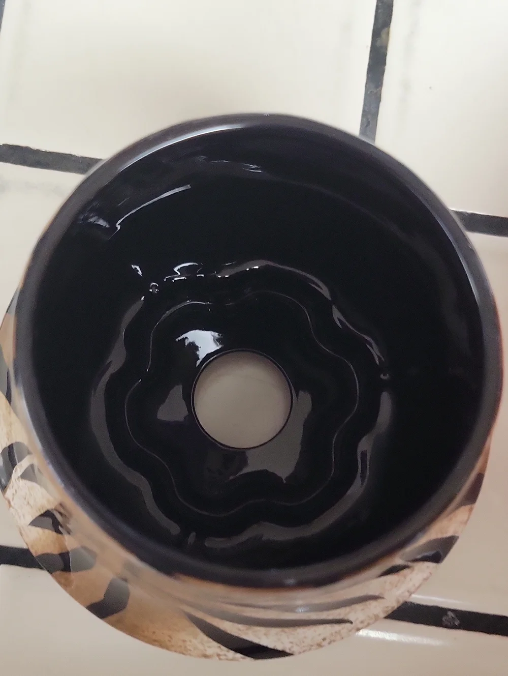 Tiger-Print Candle Shade - Home Interiors